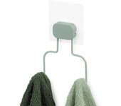 Percha de baño grena verde mate