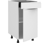 Mueble bajo de cocina delinia id tokyo blanco brillo 76,8x45 cm 1pta 1 caj
