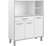 Alacena cocina bajo essentiel blanco 3 puertas + cajón 126.6 x 101,1 x 40,1 cm