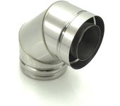 Codo de 90º para chimenea de gas hergom 130/200