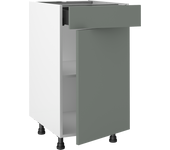Mueble bajo de cocina delinia id viena verde mt 76,8x45 cm 1pta 1 caj
