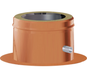 Placa base c/desagüe dn150 aisi 316l/cobre dp