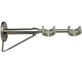 Soporte doble extensible 135-270 d28 cromo mate inspire