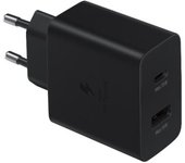 CARGADOR USB SAMSUNG DUO 35W 3A USB + USB-C CARGA RAPIDA BLACK PARA