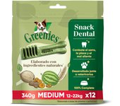 12 barritas Greenies Medium Snacks Dentales Naturales para perros medianos
