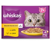 48 sobres x 85 g Whiskas Selección Aves Gelatina en Bolsita para Gatos Senior¡Pack Ahorro!