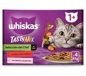 48 sobres x 85 g Whiskas Tasty Mix Selección del Chef Salsa en Bolsita para gatos¡Pack Ahorro!