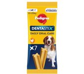 7 barritas Pedigree Dentastix Snacks Dentales para perros medianos
