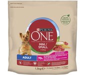 1.5 kg Purina One Mini Adult Bifensis Buey pienso para perros