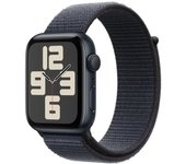 Smartwatch Apple Watch SE GPS 44mm OLED táctil 32GB Bluetooth 5.3 Wi-Fi Correa Textil Tinta Púrpura Resistente al Agua 50m Negro