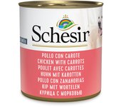 Schesir en latas 6 x 285 g comida húmeda para perros - Pollo con zanahorias