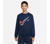 Sudadera nike nsw flc crew niño blue