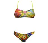 Bikini ras top love multicolor mujer