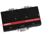 conmutador 2 pcs kvm approx appkvmusb2pa2 usb