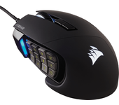 raton corsair gaming scimitar rgb elite - negro