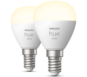 bombilla inteligente philips hue white esferica p45 e14
