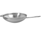Demeyere Apollo 7 Wok fondo plano 32 cm, 18/10 Acero inoxidable, Plata