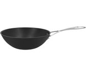 Demeyere Alu Pro 5 Wok fondo plano 30 cm, Aluminio, Plata-negro