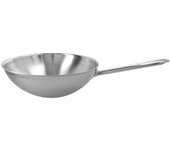 Demeyere Apollo 7 Wok fondo plano 26 cm, 18/10 Acero inoxidable, Plata