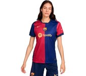 Nike - Camiseta oficial FC Barcelona Primera Equipación 2024-2025 Mujer, Mujer, Deep Royal Blue-Noble Red-Midnight Navy, XL