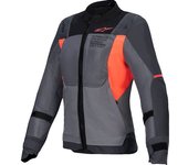 Alpinestars Stella ST-2 Air Chaqueta textil de moto para mujer - Negro Gris Naranja (XL)