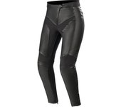 Alpinestars Vika v2 Señoras pantalones de cuero de la motocicleta - Negro (46)