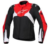 alpinestars Honda Stella T-Jaws V4 Chaqueta textil impermeable para mujer - Negro Rojo (L)