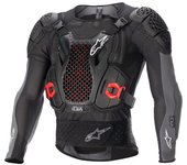 Alpinestars Bionic Plus V2 Chaqueta protectora - Negro Rojo (M)