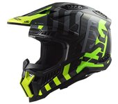 LS2 MX703 X-Force Barrier Carbon Casco de motocross - Negro Verde