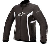 Alpinestars Stella T-Kira V2 Impermeable señoras chaqueta textil de motocicleta - Negro Blanco (L)