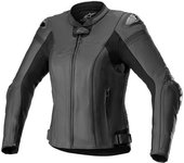 Alpinestars Stella Missile V2 Chaqueta de cuero para damas de motocicleta - Negro (48)