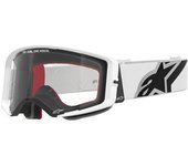 Alpinestars Supertech Corp Absolute Vision Gafas de Motocross blancas - Negro Blanco (un tamaño)
