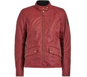 Belstaff Antrim Chaqueta encerada de la motocicleta de las señoras - Rojo (40)