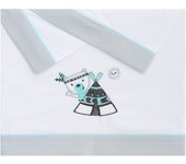 Juego de sábanas franela maxi Elefantino - Extra suaves y térmicas para cunas grandes, con diseño de elefantes, perfectas para invierno