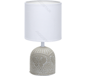 Aigostar - Lámparas de Mesita de Noche, Lámpara de Mesa E14, Grabado de Mariposas, Pantalla de Tela Color Blanco, Lámpara Escritorio Diseño Clasico Vintage para Dormitorio, Estudio, L13 x H26cm