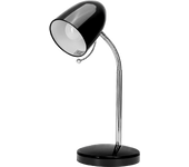 Aigostar - Flexo LED Escritorio, E27(Max 11W), Cable 1,5 m con Interruptor, H35cm, Bombilla No Incluida, Negro