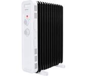 Aigostar Luke - Radiador de aceite de 11 elementos, 2300 Watios. 3 niveles de potencia, termostato ajustable. Ahorro de energía. Protección antivuelcos. Recomendado para estancias de 20 m2.