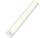 Aigostar Luz Armario con Sensor de Movimiento Recargable Luces LED Cocina Bajo Mueble Fina Luz Nocturna Escaleras Pasillo 1100mAh Iluminación Automatica Lámpara 6500K Blanca Fria