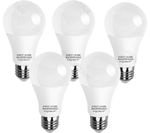 Aigostar - Pack de 5 Bombillas LED A5 A60 gran angulo, 11W, casquillo gordo E27, luz blanca 6400K [Clase de eficiencia energética A+]