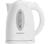 Aigostar Hervidor de Agua Eléctrico, 1,7 litros, Libre de BPA, 2200 W de Potencia, Base 360º, Filtro Antical Desmontable, Función Apagado Automático, Nivel Agua, Plástico, Blanco