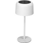 Aigostar Lámpara de Mesa Inalámbrica Recargable Solar y USB, Lámpara de Escritorio Táctil Regulable, Lámpara de Noche IP54 Impermeable para Interior y Exterior, Dormitorio, Restaurante - Blanco