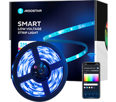 Aigostar Tiras LED Alexa 5m Impermeable WiFi Luces LED Inteligente RGBW 3000K luz calida, Controlas con App y IR Control Remoto. Tira LED Inteligente Compatible con Alexa, Google Assistant y App，cuenta con 2 años de garantía