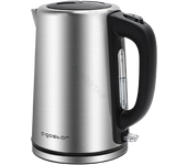 Aigostar Rob 30IGQ - Hervidores de Electrico Acero inoxidable, 1,7 litros, potencia de 2200 W, libre de BPA, Apagado Automático, Filtro Antical Extraíble, Base Rotación de 360°,Negro