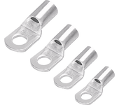 Aigostar Terminales de Anillo de Cobre SC50-10 Conectores eléctricos, 4 piezas, plata