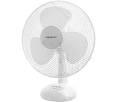 Aigostar Allace 33JTO - Ventilador de mesa con 3 velocidades, Ventilador sobremesa 42 cm, oscilación silencioso de 80 grados, potencia 45 W, color blanco. Diseño exclusivo.