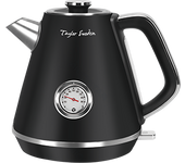 Taylor Swoden Aladin - Hervidor de agua eléctrico, 2200W, inalámbrico, diseño retro, 1,7 litros, acero inoxidable, apagado automático, ventana para visualizar la temperatura.