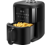 Aigostar Abby - Freidora de aire sin aceite, mini 3 litros capacidad, 1300W, 8 menús preprogramados y modo manual, Freidora de aire con pantalla LED táctil, recipiente agua interior, Libre de BPA