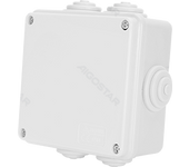 Aigostar IP44, caja de conexiones eléctricas a prueba de agua al aire libre, proteger y conectar el cable de la caja de conexiones cerrada, ABS caja de conexiones pequeña adaptable (100 * 100 * 50 mm)