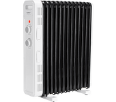 Aigostar Hubery - Radiador de Aceite de 2500 W, 13 Elementos, 3 Niveles de Potencia, Termostato Ajustable y Función de Apagado Seguro, Protección Antivuelcos, Recomendado para Estancias de 25 ㎡