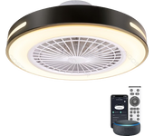 Aigostar - Ventilador de Techo con Luz Inteligente, 55W, 4400LM, 2700K-6500K Regulable, Lampara Ventilador Techo Silencioso con Mando a Distancia, Compatible con Alexa, Control de Voz, 6 Velocidades